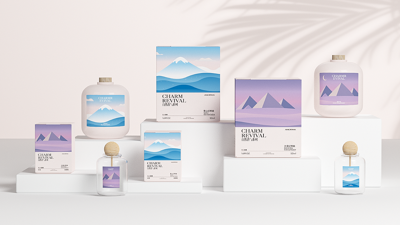 幻想系列无火香薰包装设计（图ZMzExNDA5NzIw） - 包装 - 站酷设计师陈哎特_原创素材 - 站酷ZCOOL
