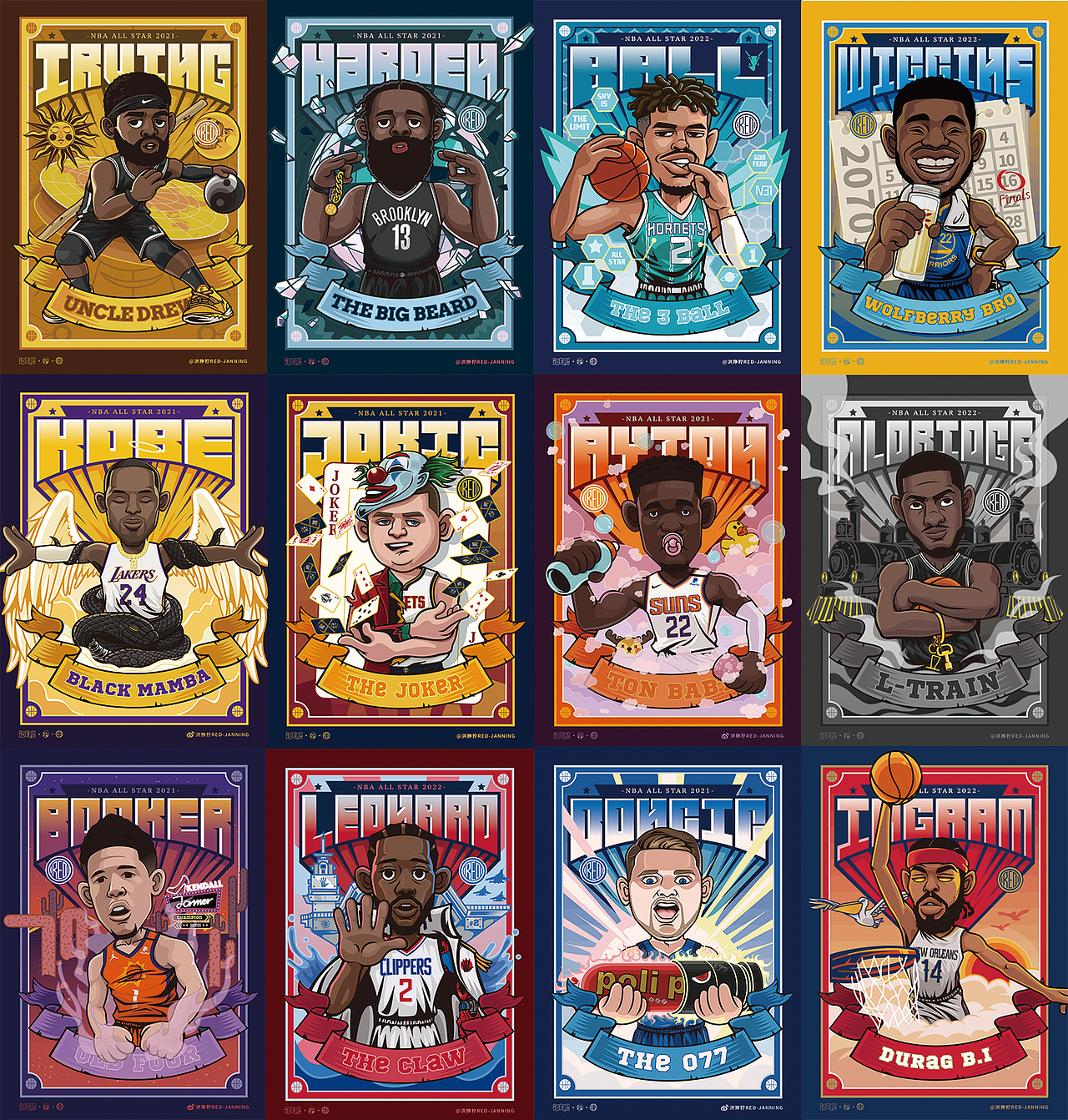 NBA球星系列插画(47/54)