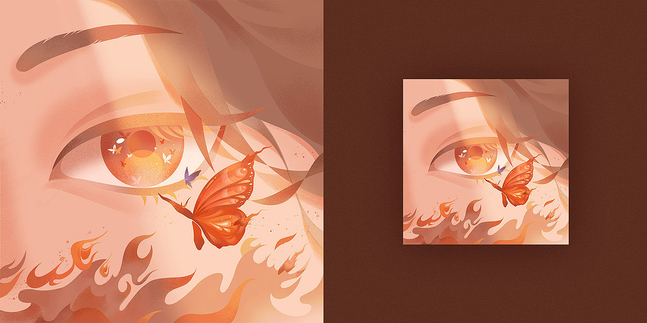 2022专辑封面设计（插画方向）（图ZMzE4MjczNzg0） - 商业插画 - 站酷设计师葭葭葭原创素材 - 站酷ZCOOL