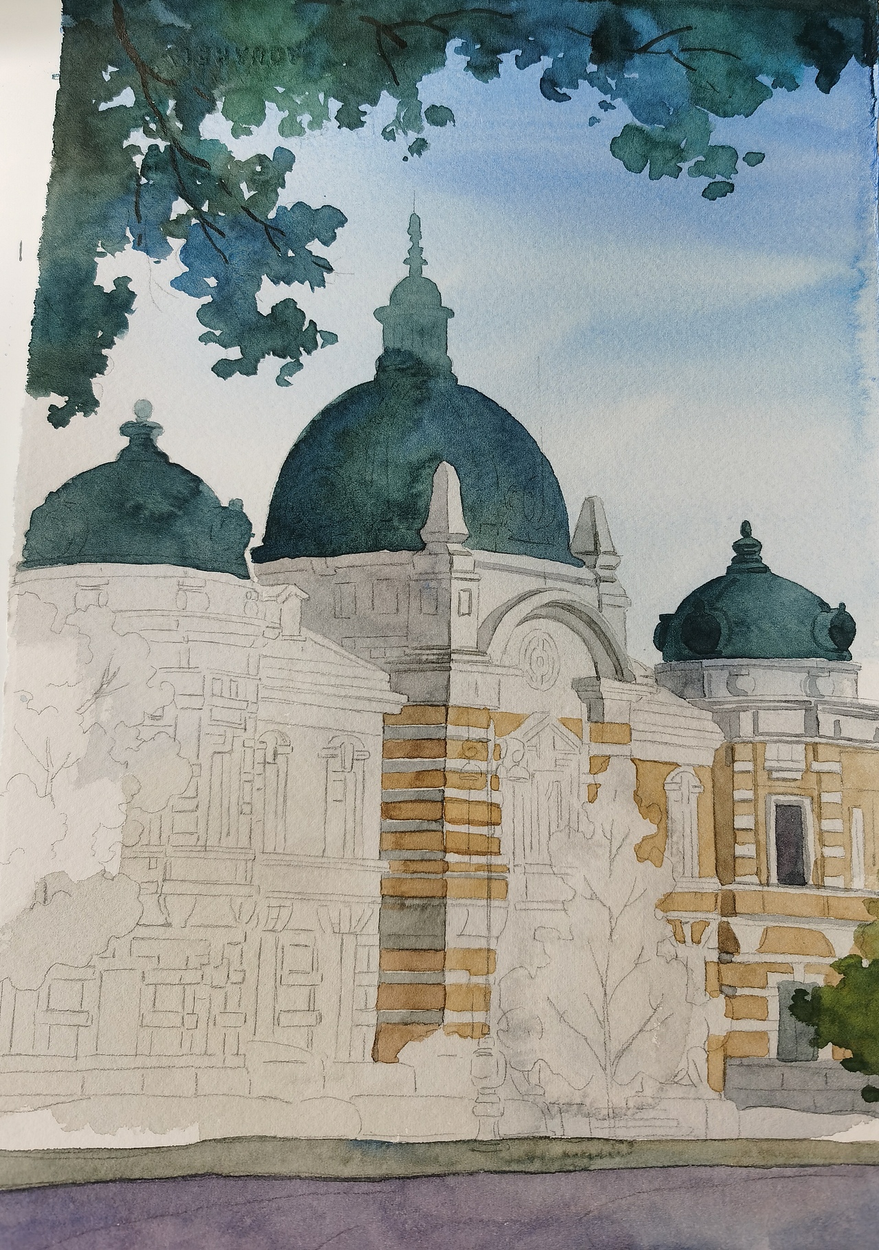 《大连·合集》水彩手绘城市（图ZMzU0ODQzNjc2） - 艺术插画 - 站酷设计师陈晶_插画原创素材 - 站酷ZCOOL