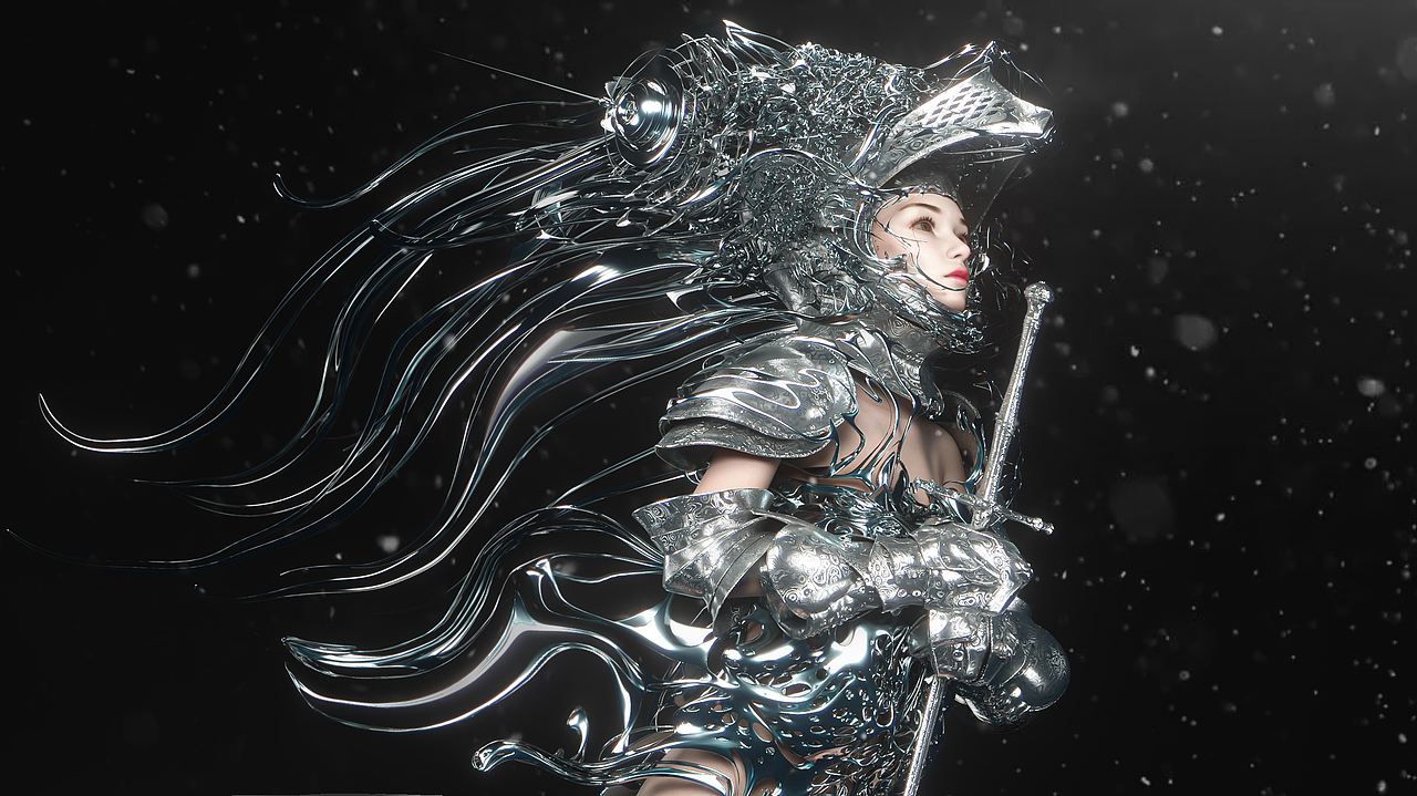 detailed intricate ornate filigree armor