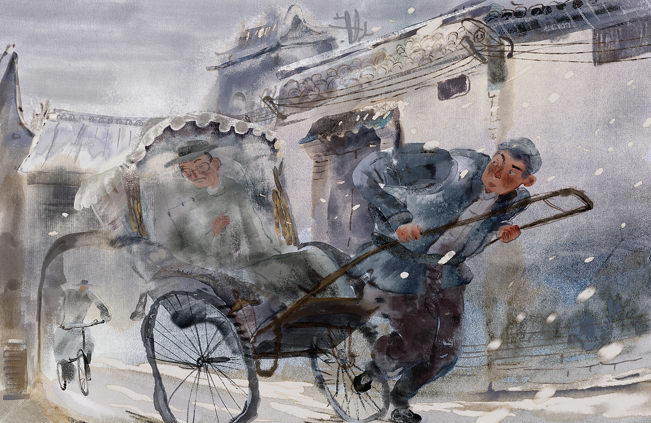 插图 | 骆驼祥子配图（图ZMzQ2NjE3Mjc2） - 儿童插画 - 站酷设计师桃花潭边汪小伦原创素材 - 站酷ZCOOL
