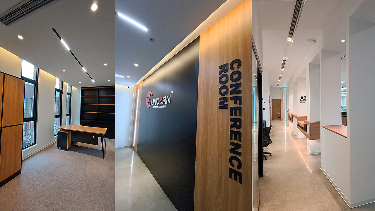 UNICORN高端办公空间设计SI/VI/总部办公/施工落地全案（图ZMzUxMjAyMzg4） - 商业空间设计 - 站酷设计师联合艺创品牌设计原创素材 - 站酷ZCOOL