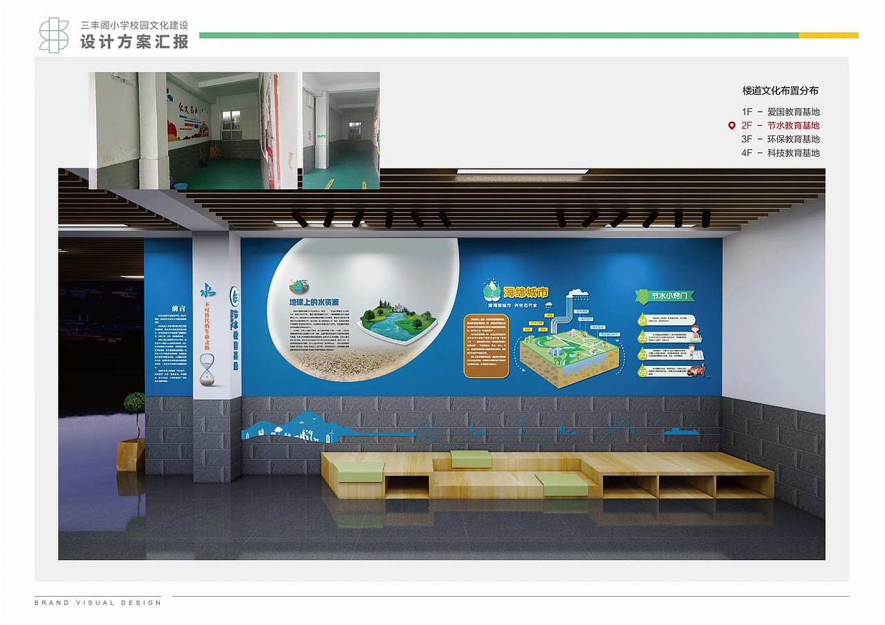 三丰阁小学文化墙