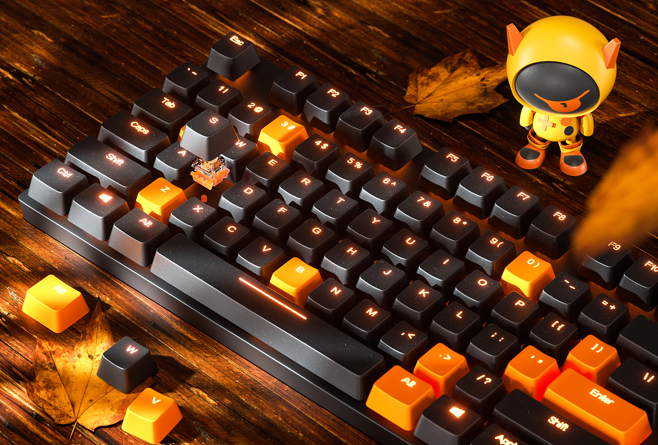 产品表现-键盘渲染 写实材质