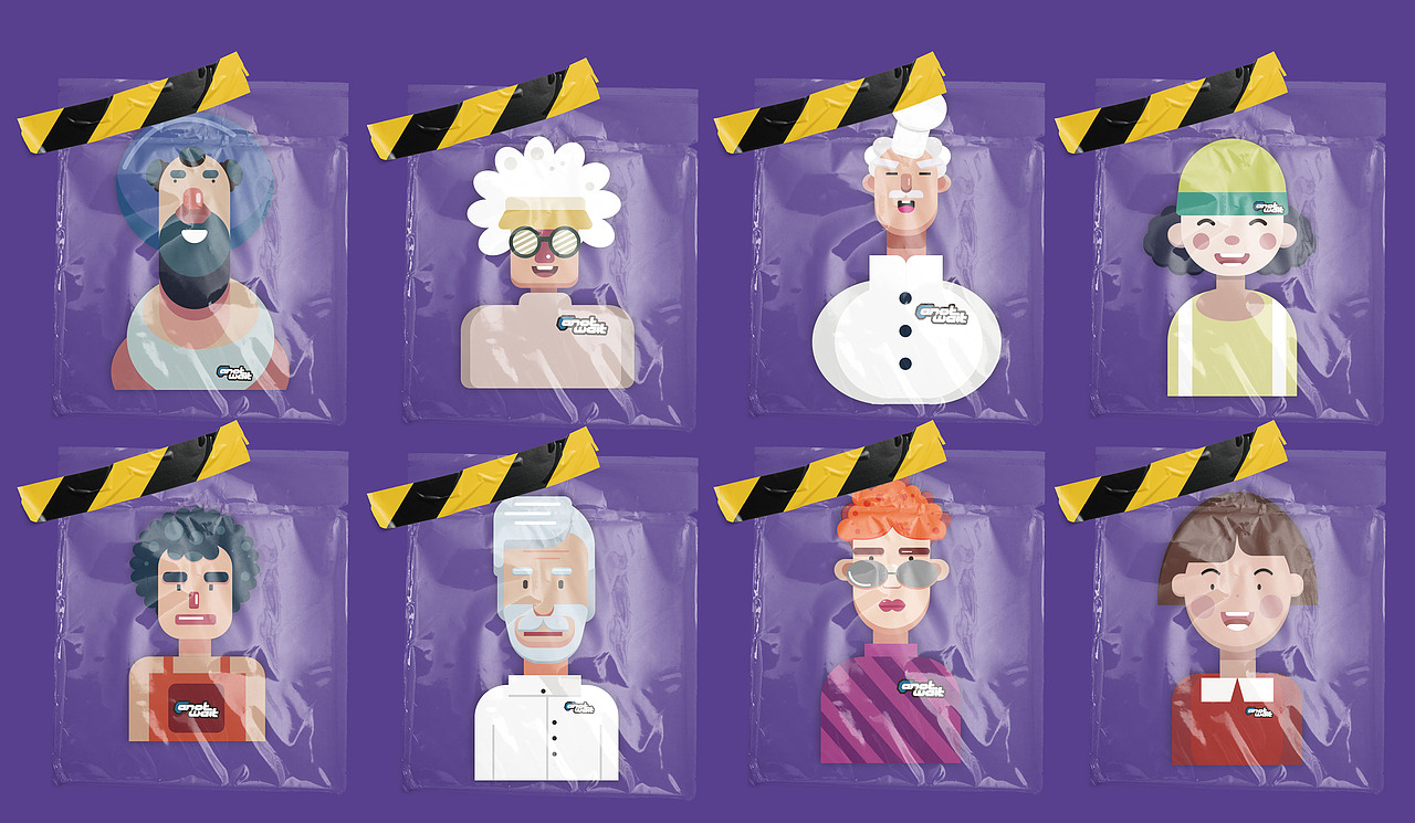 扁平风人物头像