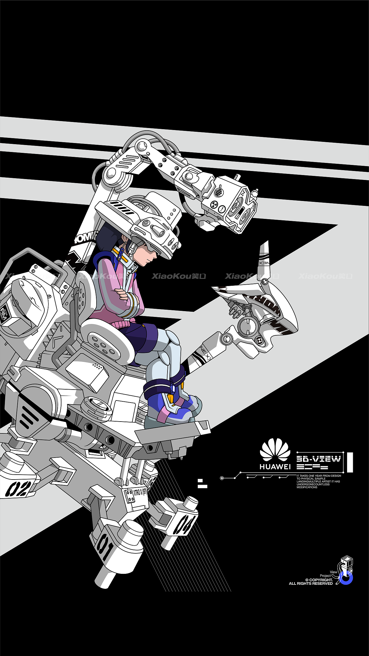 华为2012实验室丨IP设计丨吉祥物设计丨品牌全案（图ZMzQwNDYzNDcy） - IP形象 - 站酷设计师龙宫小僧y原创素材 - 站酷ZCOOL