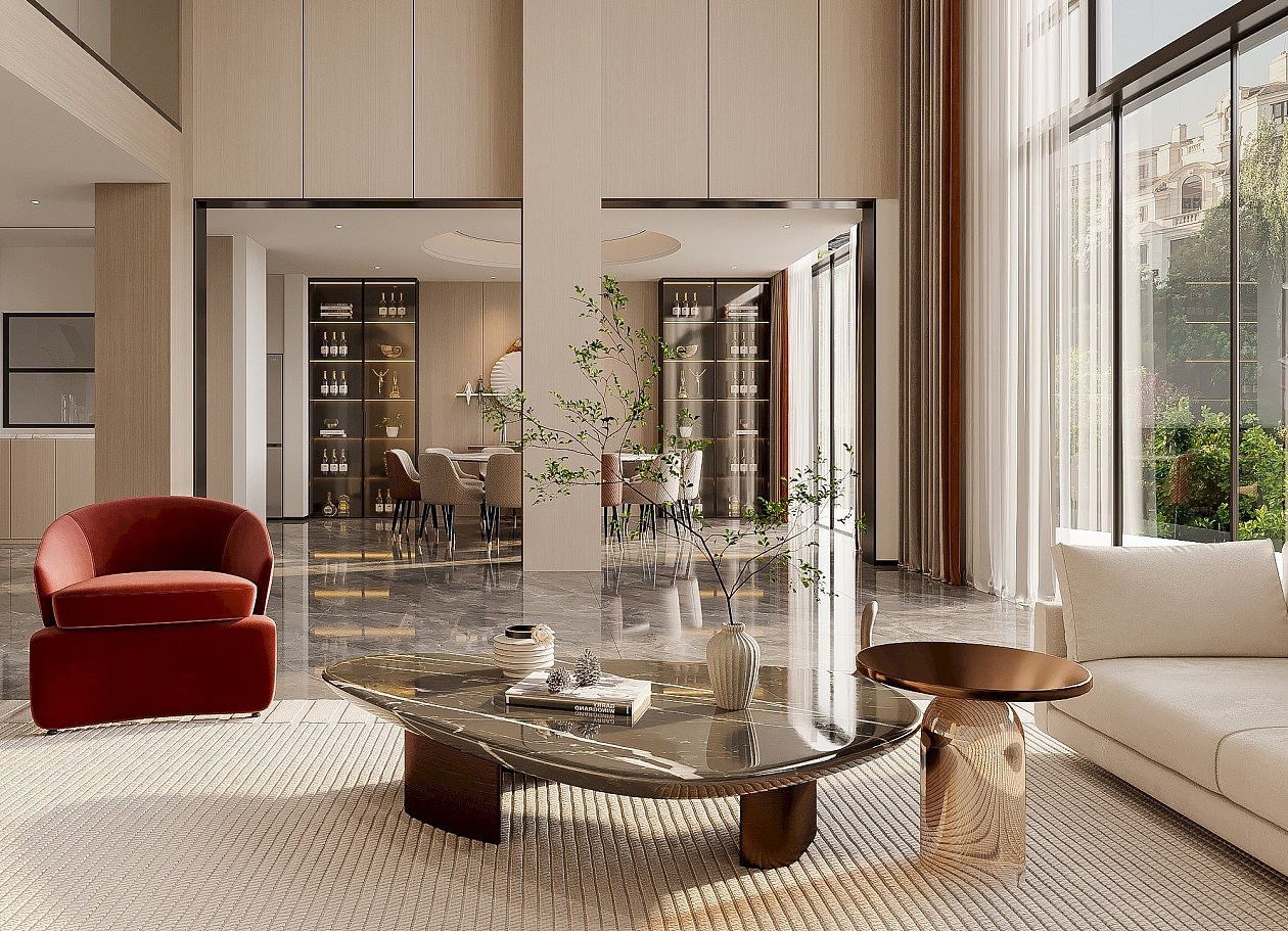 轻奢现代风格效果图表现