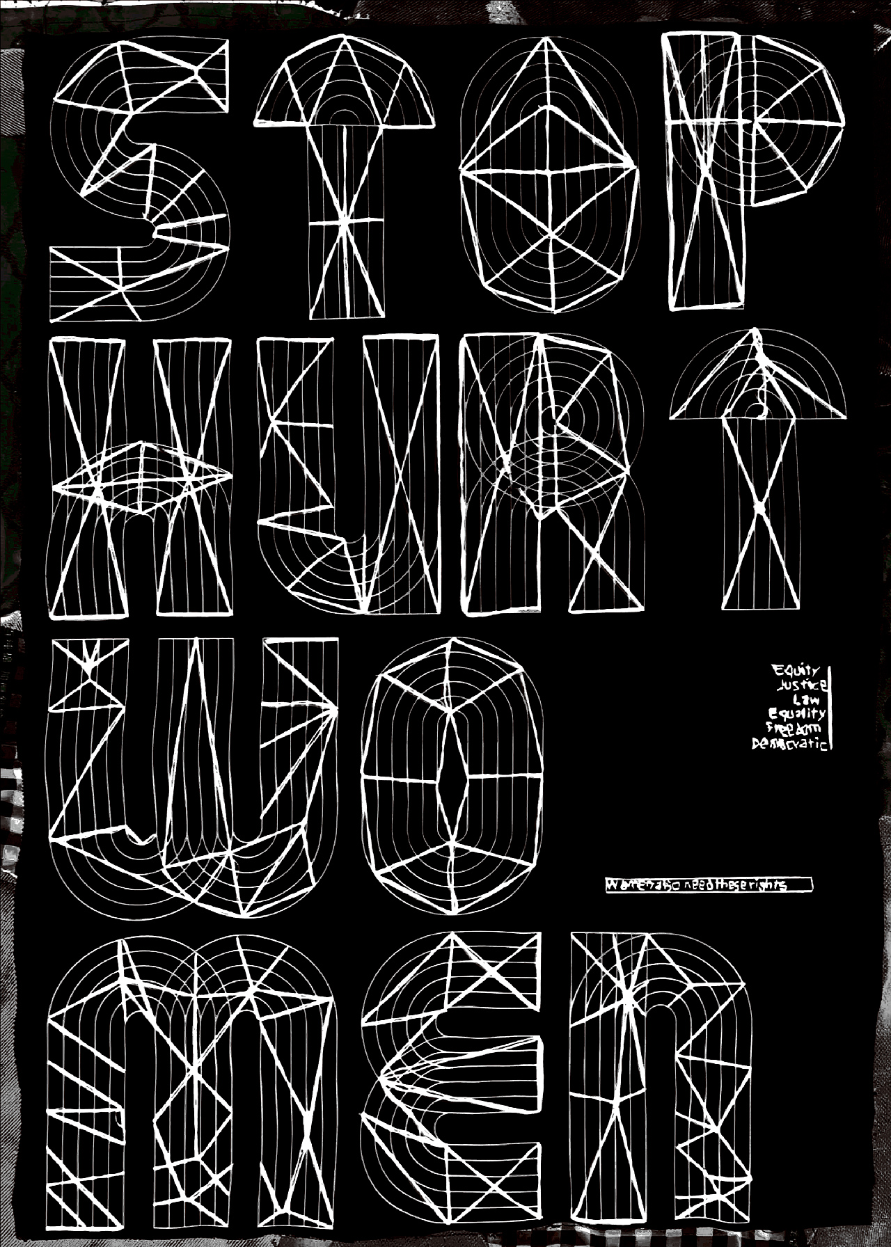 Stop Hurting Women 海报设计