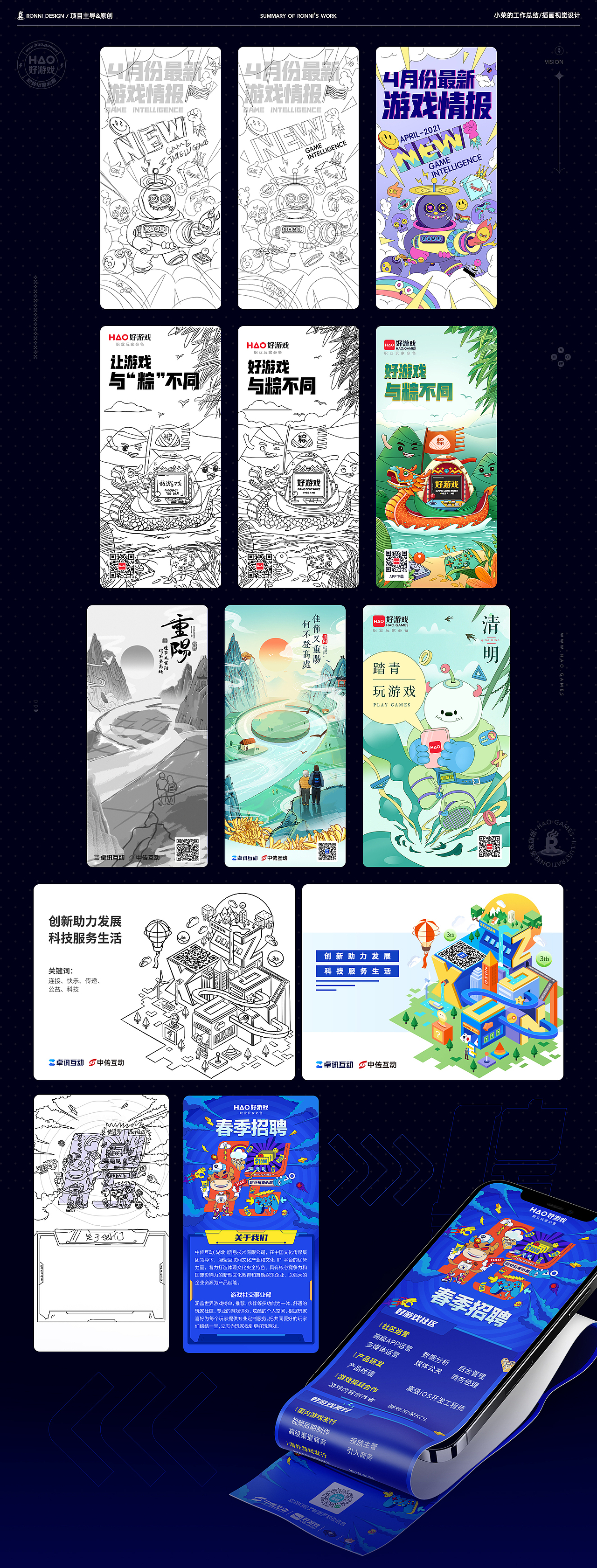 2020-2022年ui/视觉简历作品集