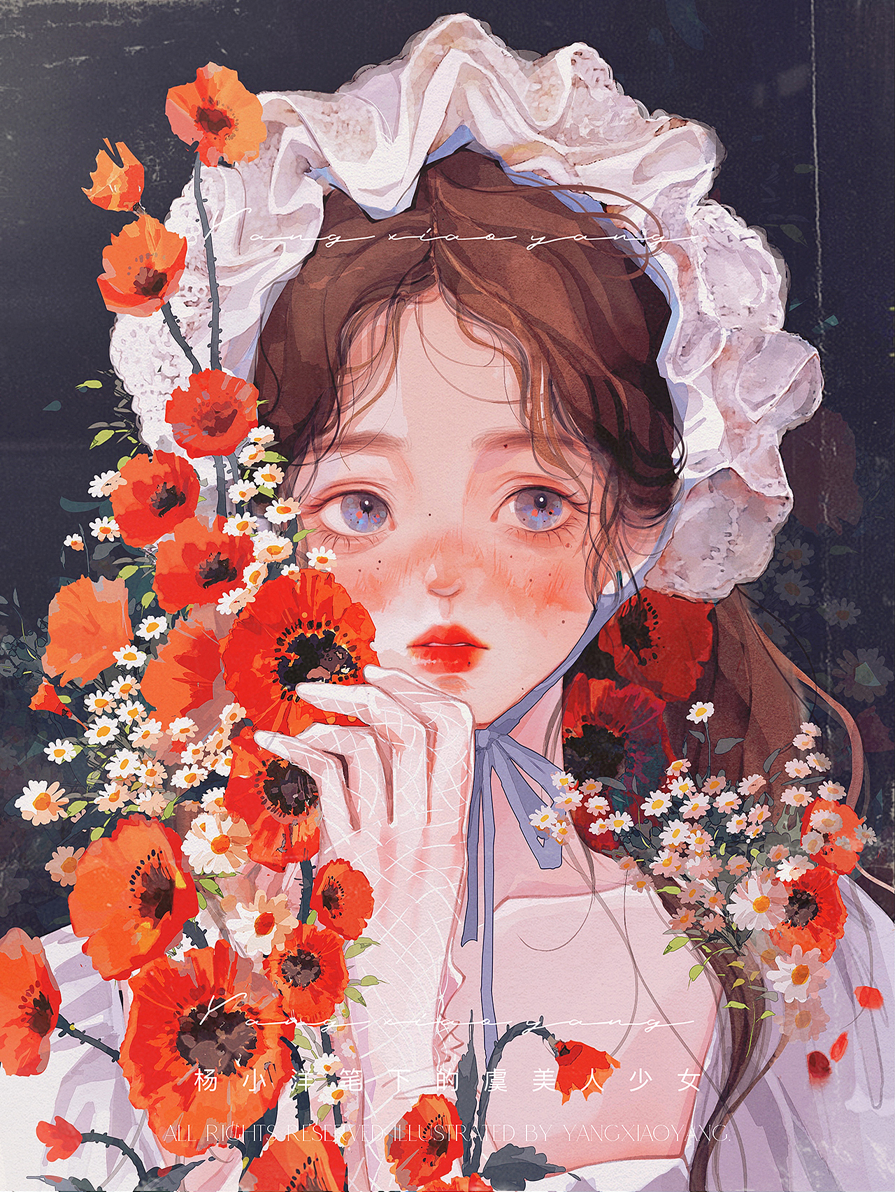 油画风氛围感少女插画合集（图ZMzQ0MDMyNzc2） - 艺术插画 - 站酷设计师杨小洋插画原创素材 - 站酷ZCOOL