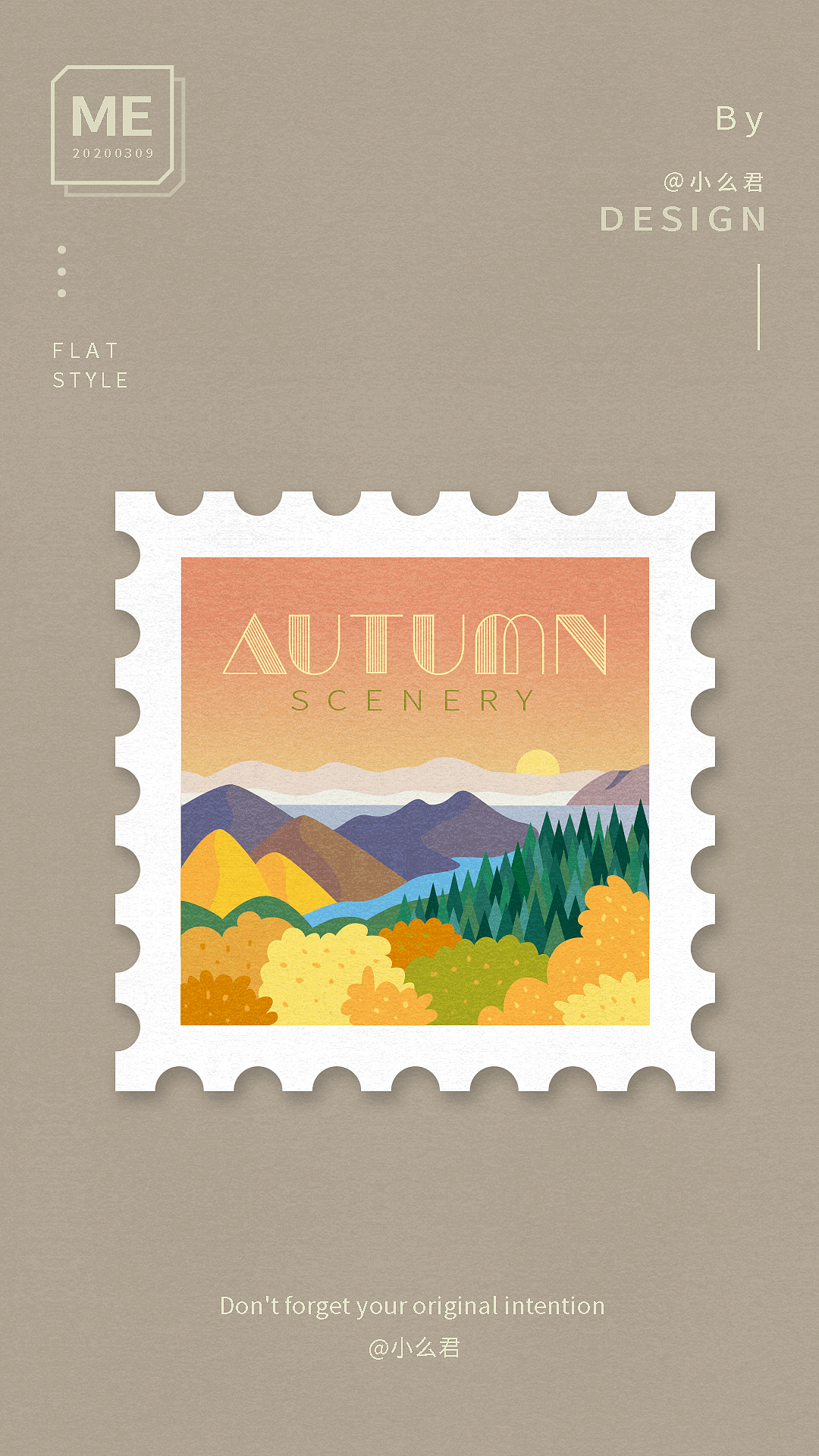 扁平风 — 春夏秋冬（图ZMzY0MTk2MDc2） - 商业插画 - 站酷设计师小么君原创素材 - 站酷ZCOOL