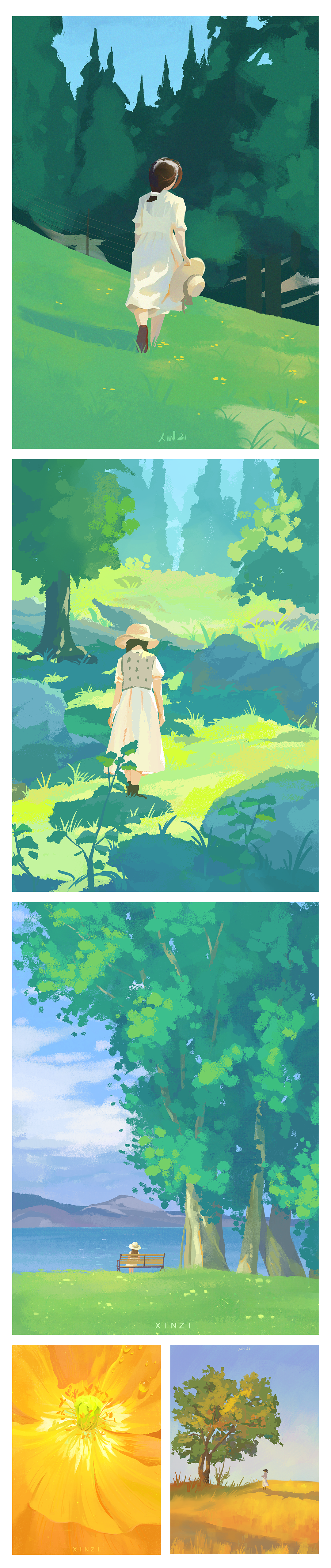 色彩60天速涂合集（圖ZMzI0NTg5OTg4） - 商業(yè)插畫 - 站酷設(shè)計師鑫子XIN原創(chuàng)素材 - 站酷ZCOOL