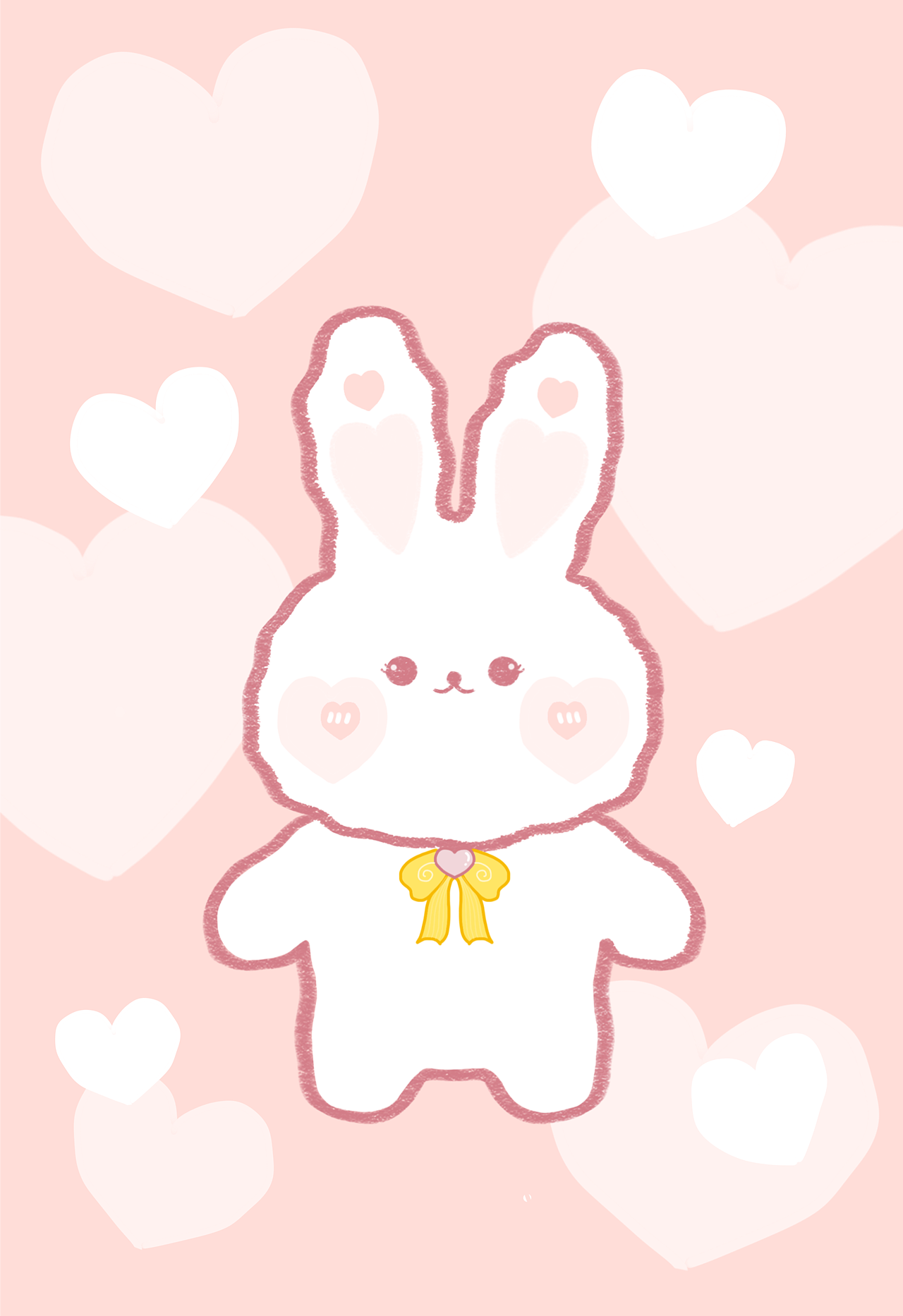 可愛粉嫩軟萌LOVE U 兔（圖ZMzE3OTU5MTQw） - 創(chuàng)作習(xí)作 - 站酷設(shè)計師Elaine10.原創(chuàng)素材 - 站酷ZCOOL