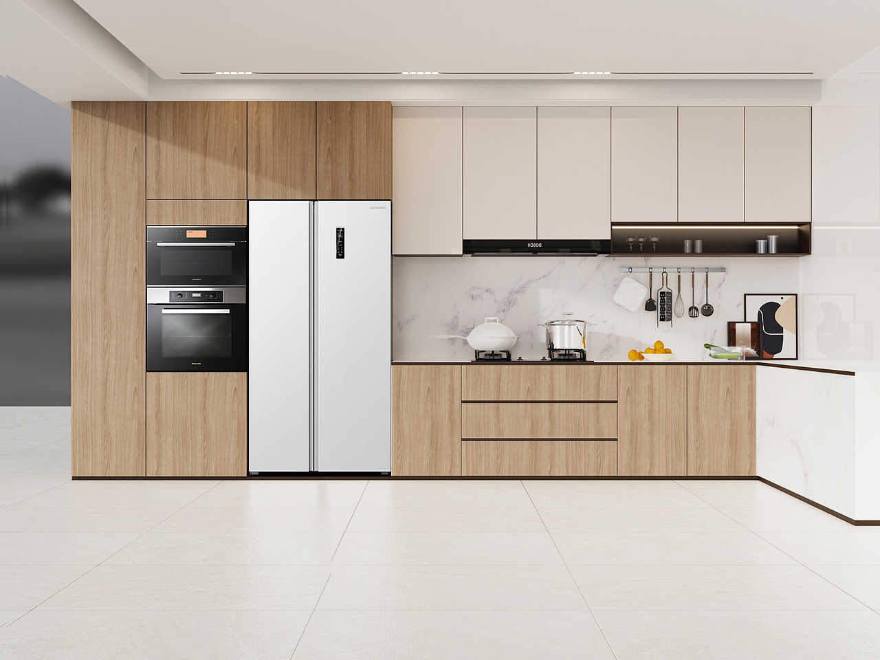 冰箱場景建模渲染（圖ZMzY2MzA3ODc2） - 其他工業(yè)/產(chǎn)品 - 站酷設(shè)計師沒頭魚原創(chuàng)素材 - 站酷ZCOOL