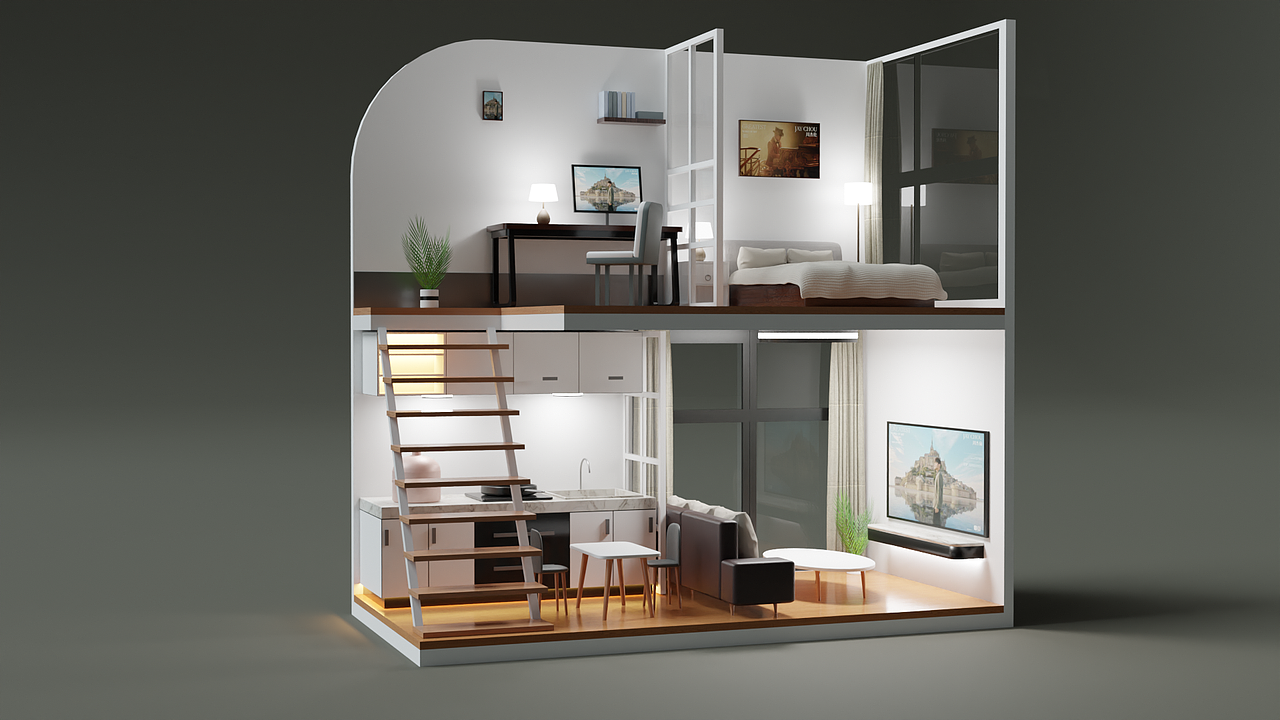 房子内部（图ZMzEzNjE4MjUy） - 建筑/空间 - 站酷设计师FU日月明原创素材 - 站酷ZCOOL