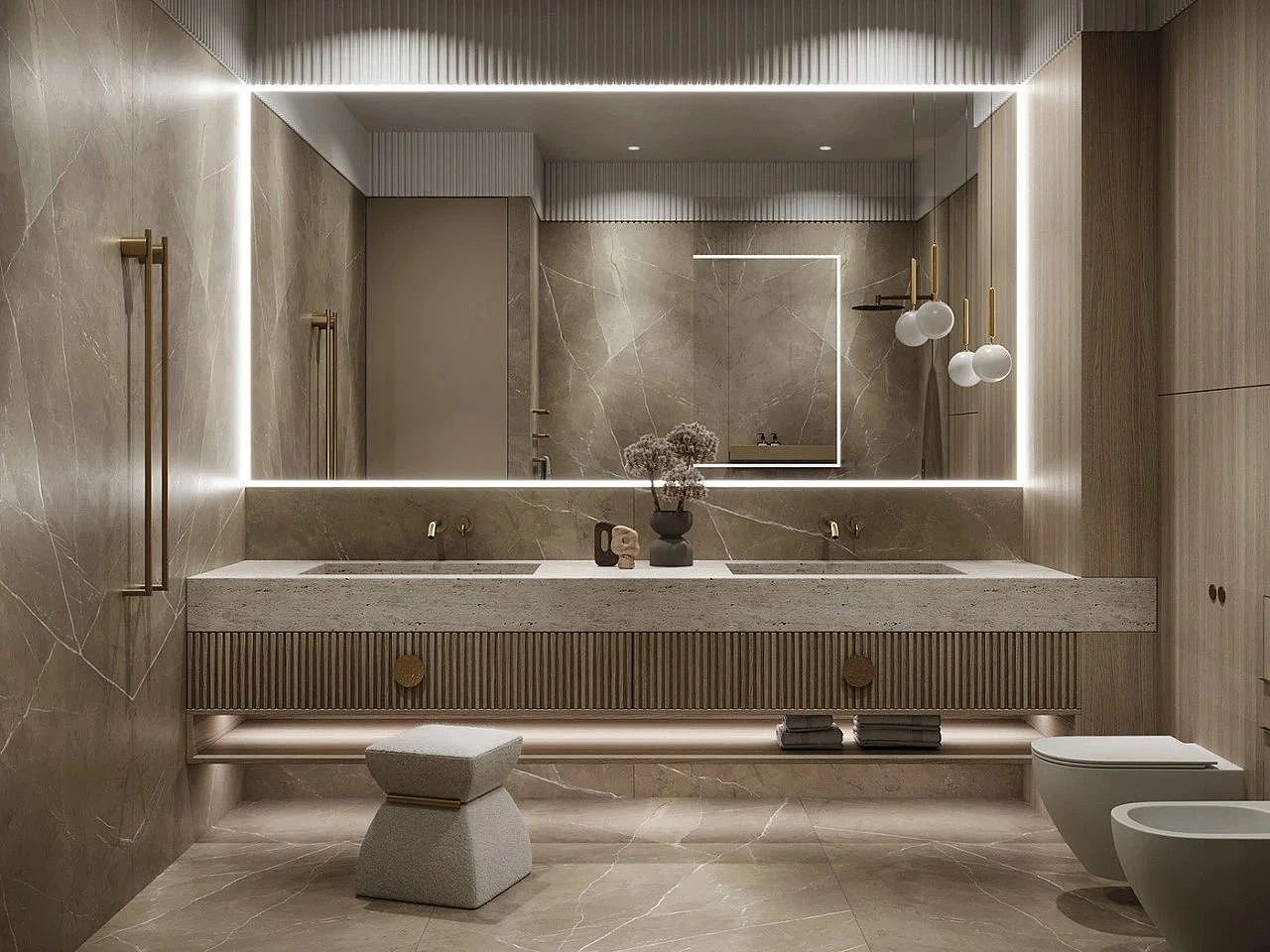 家装案例赏析——不完美主义-现代侘寂风