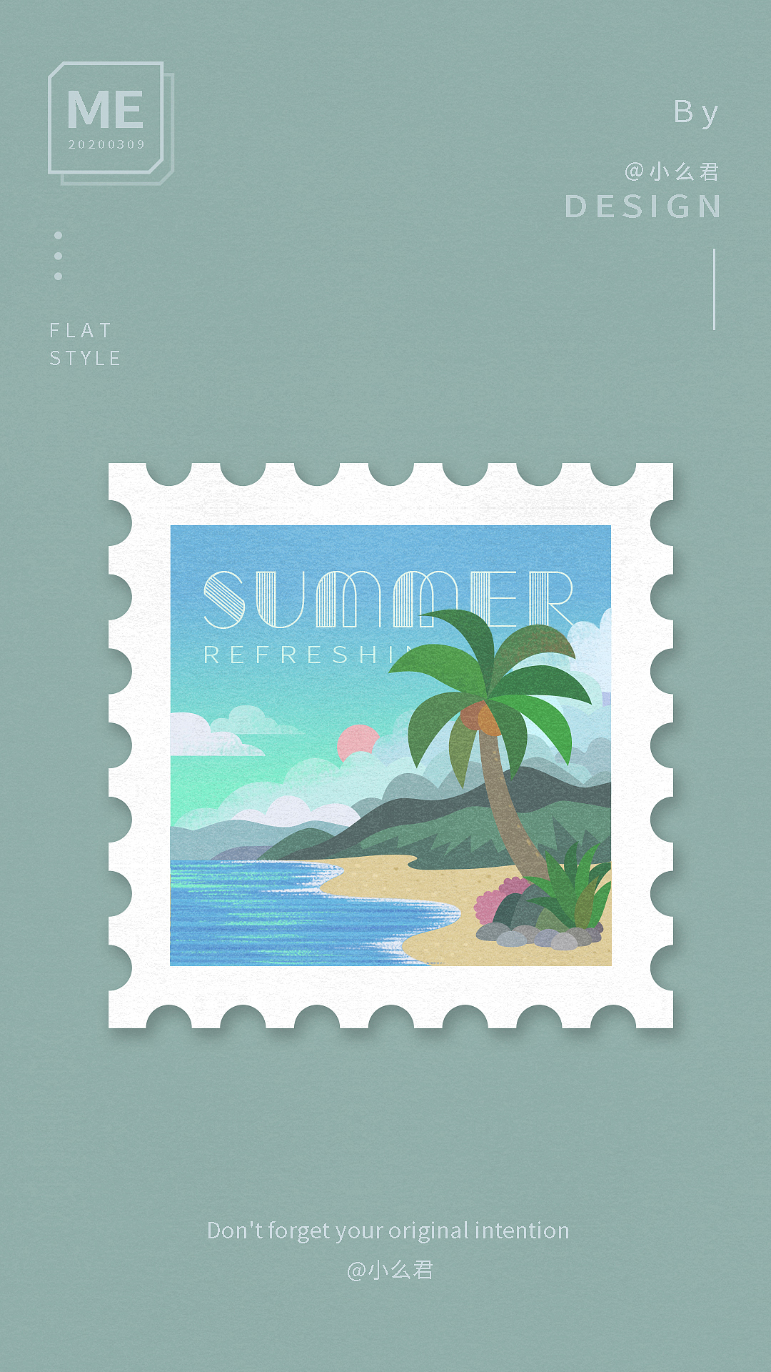 扁平风 — 春夏秋冬（图ZMzY0MTk2MDcy） - 商业插画 - 站酷设计师小么君原创素材 - 站酷ZCOOL