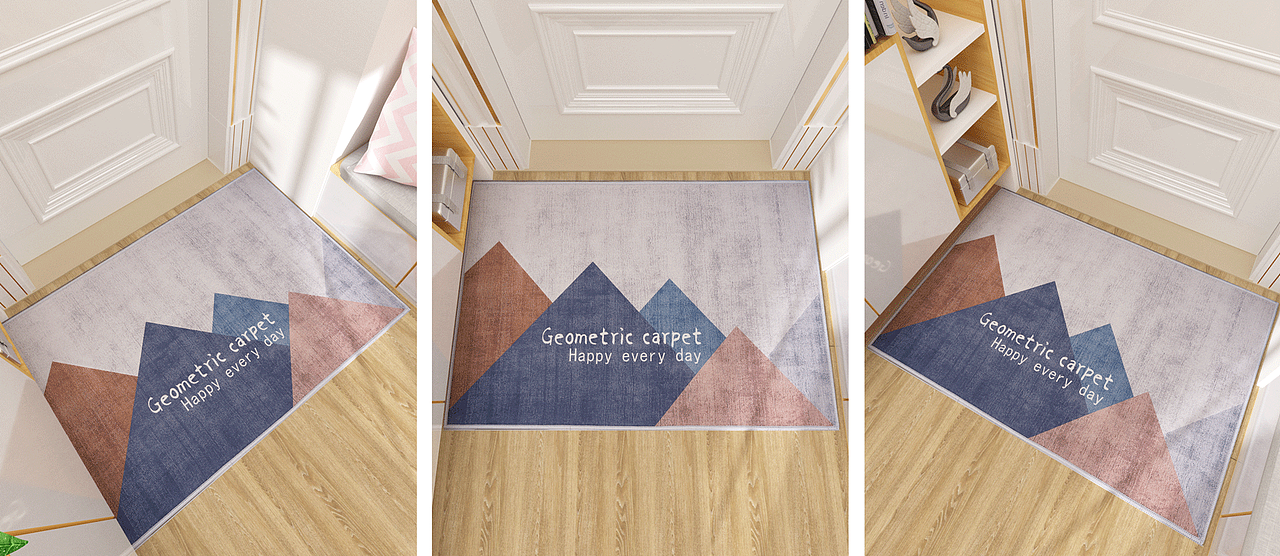 地垫产品与场景渲染