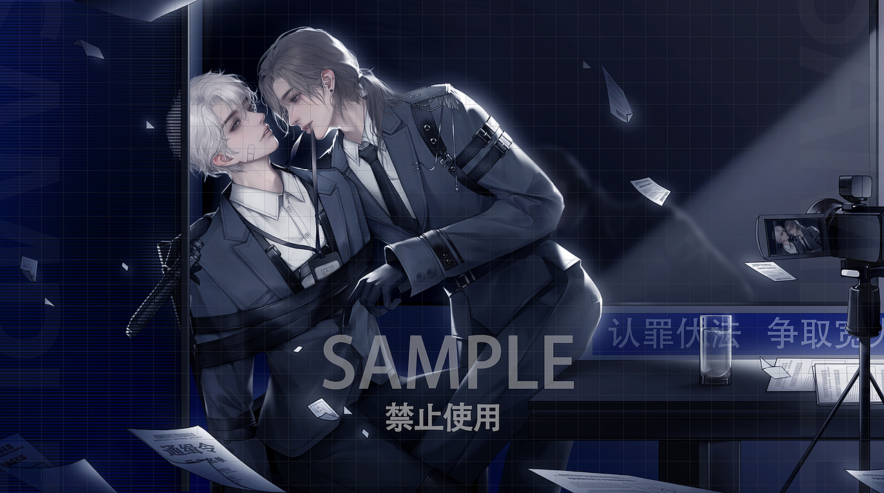 审讯（图ZMzM2ODAxMTU2） - 商业插画 - 站酷设计师三只只原创素材 - 站酷ZCOOL