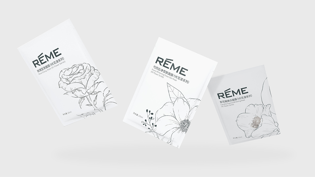 REME(VE花漾系列面膜）包装设计（图ZMjk5NTg1OTg0） - 包装 - 站酷设计师非洲小黑猪原创素材 - 站酷ZCOOL