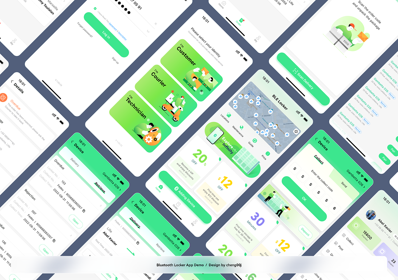 BLT Locker App（2022年作品）（图ZMzEzMjMyMDYw） - APP界面 - 站酷设计师cheng00j原创素材 - 站酷ZCOOL