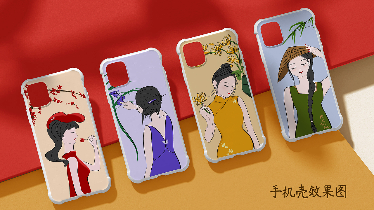 头像系列 插画人物，手机壳插画，原创设计（图ZMzQ5NTYzMjA0） - 商业插画 - 站酷设计师匀芸zora原创素材 - 站酷ZCOOL