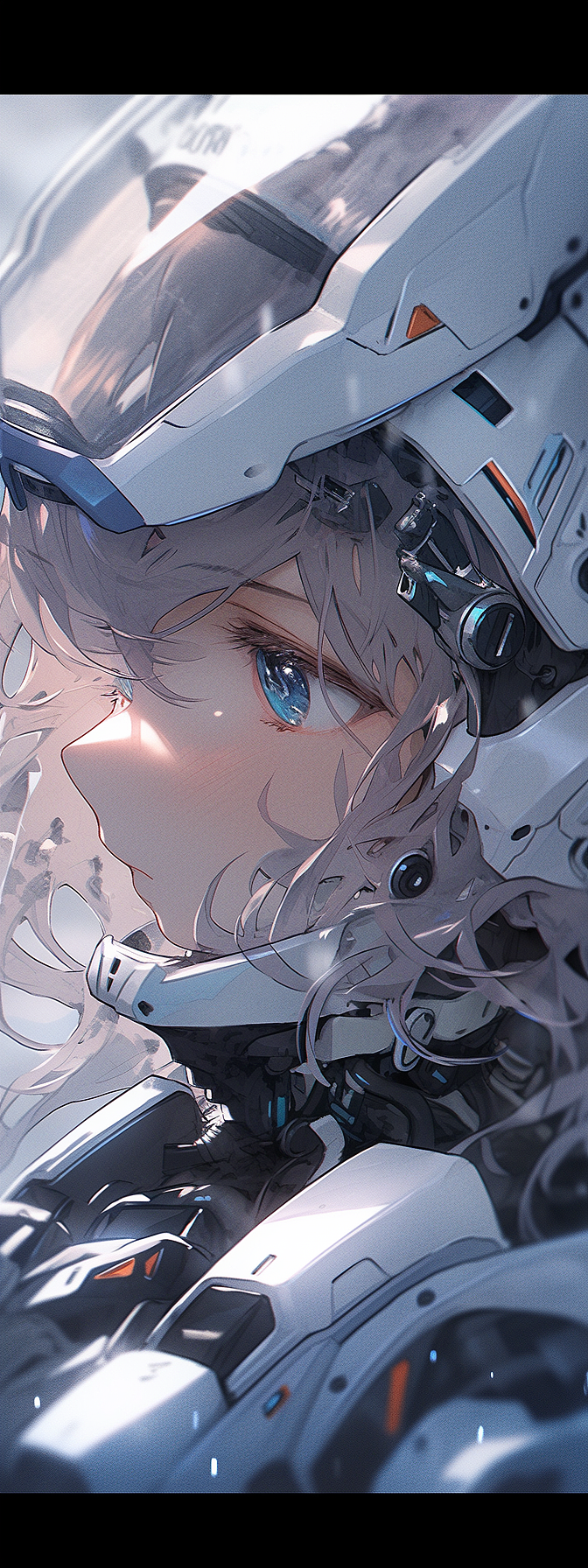 未来科幻风格真实写实动漫女孩