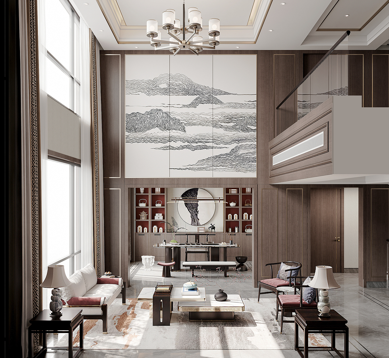 2023新中式别墅自建房（图ZMzM2NzY4MzI0） - 家装设计 - 站酷设计师慕夏灬VISION原创素材 - 站酷ZCOOL