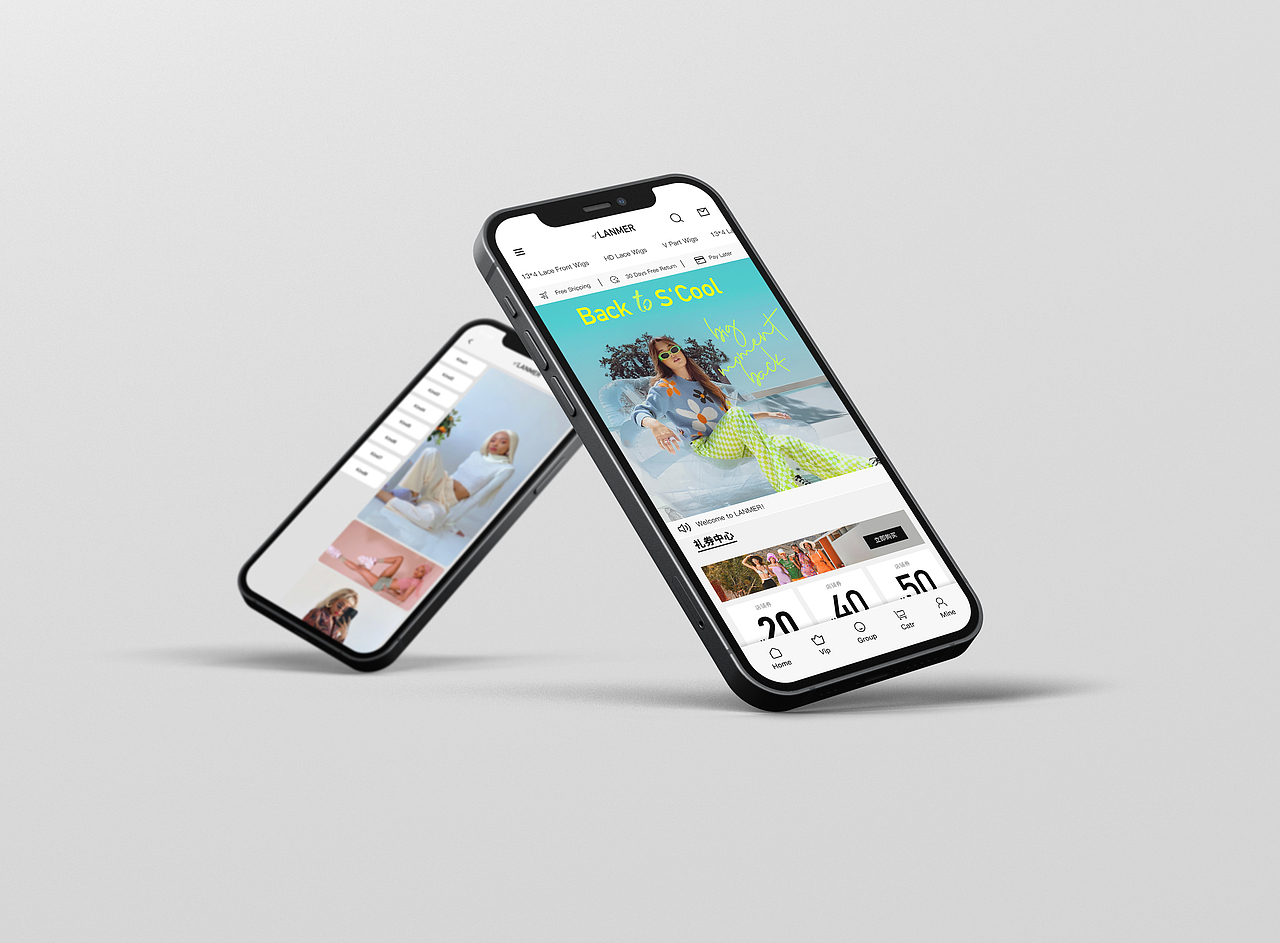 APP端｜黑人假发UI/UX原型展示-02（图ZMjk5MzExMzI0） - APP界面 - 站酷设计师发都摄影工作室原创素材 - 站酷ZCOOL