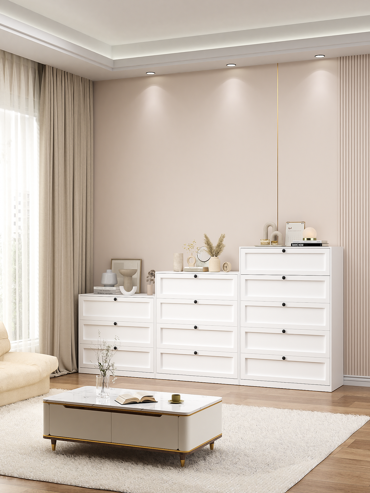 室内家居渲染 | 压型斗柜 Part 2