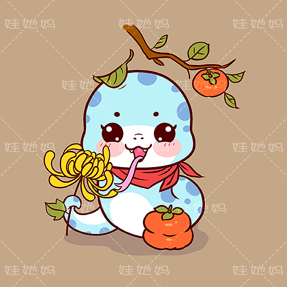 (娃她妈)蛇年12月插画系列(图ZMzY4NjcyNDg4) - 商业插画 - 站酷设计师娃他妈原创素材 - 站酷ZCOOL