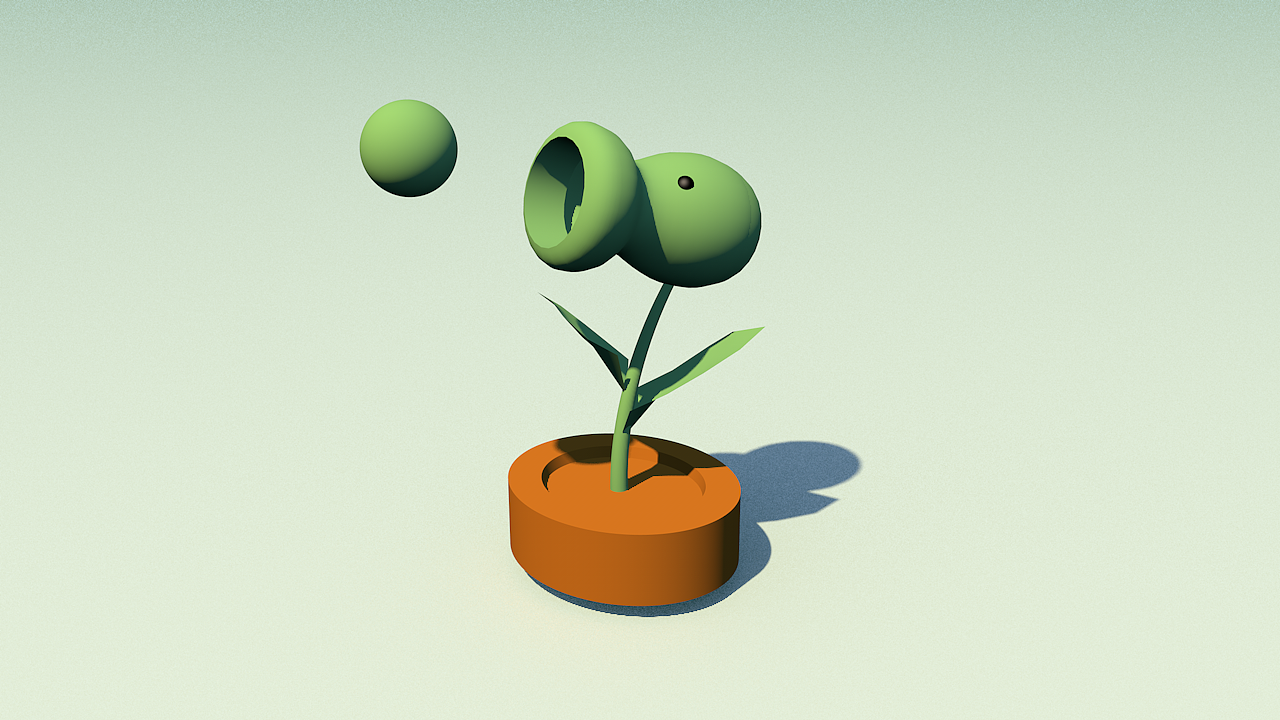 C4D植物大战-盆栽练习（图ZMzM5NDU2MDk2） - 电商 - 站酷设计师amo115原创素材 - 站酷ZCOOL