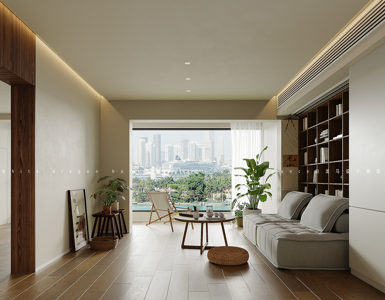 新中式客餐厅——白龙马效果图（图ZMzUyMDUzNTc2） - 家装设计 - 站酷设计师效果图小雨原创素材 - 站酷ZCOOL