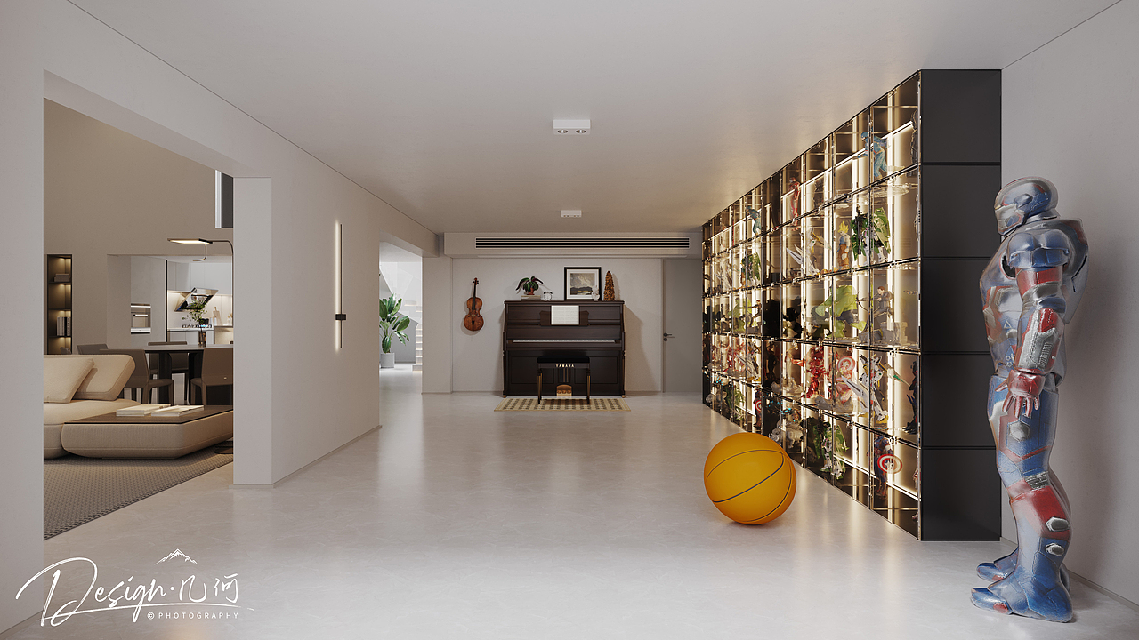 几何空间视觉表现 | 绿地内森庄园现代客餐厅