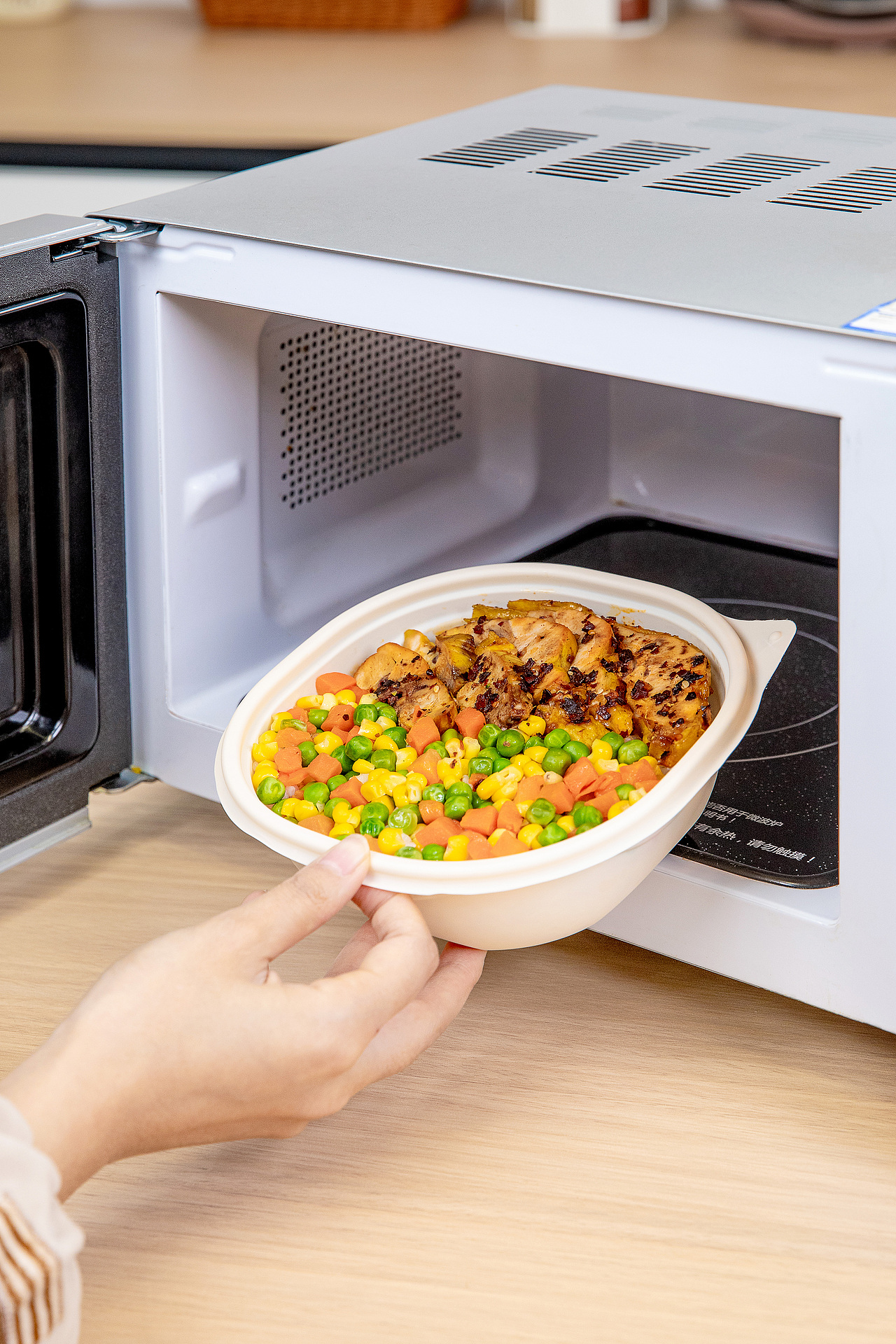 产品摄影丨一次性玉米淀粉圆形餐盒系列