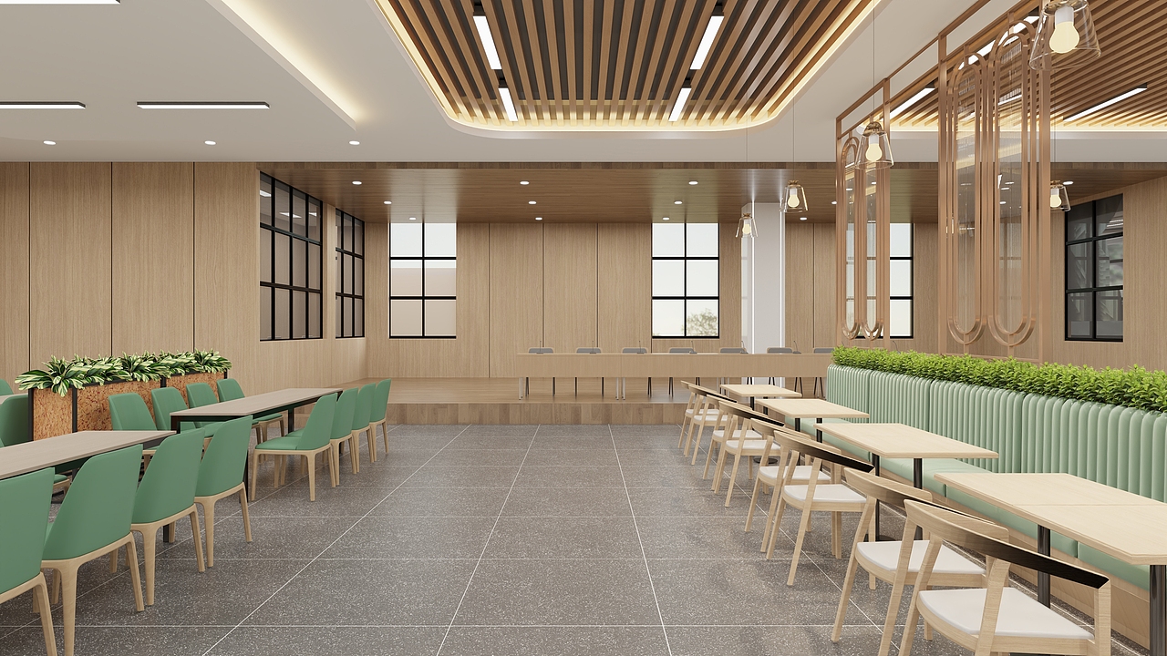 校园食堂图书室设计