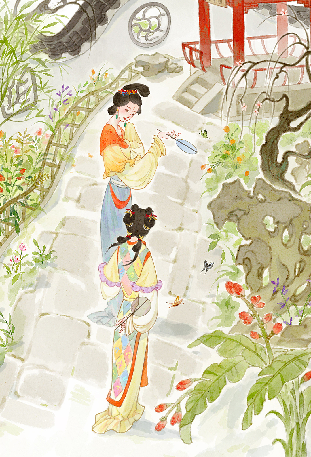 逛花园（图ZMzEzNDUyNjY4） - 创作习作 - 站酷设计师好吃的小牛肉原创素材 - 站酷ZCOOL