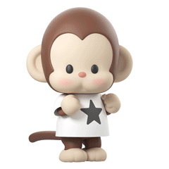 LuckyMonkey3d表情包（图ZMzMwMTM2NDI0） - IP形象 - 站酷设计师瘦鱼567原创素材 - 站酷ZCOOL