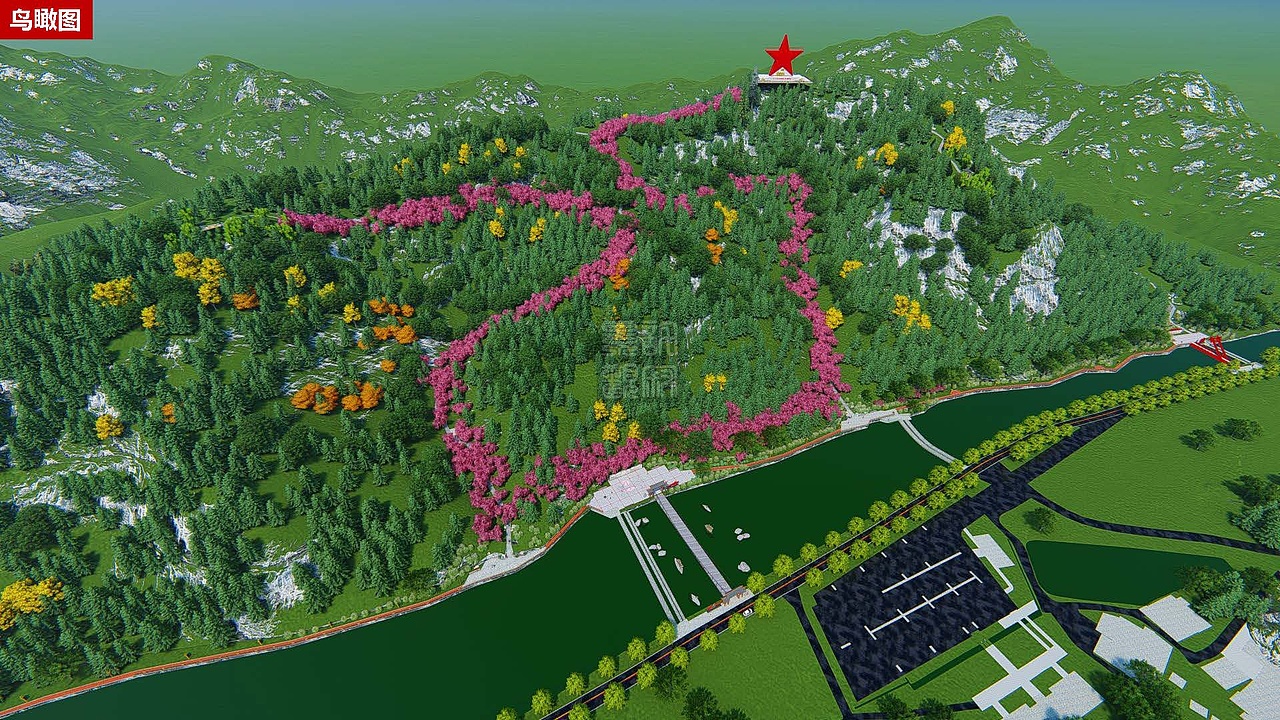 ▲一条登山路,一部长征史!
红二十五军长征历史文化登山步道 ,正面山体上的步道正好能看出“2”“5”两个数字,是专属于红25军的长征步道 。全长2981米,象征红25军出发时的人数。登山<br>步道前半段,展示红二十五军长征的历史; 后半段展示从红二十五军走出的一百位将军的成长史。这是红二十五军的长征之路,这也是红二十五军的攀梦之路。今天,踏上这条登山步道的游客,也将传承长征精神,走上自己的攀梦之路。<br>