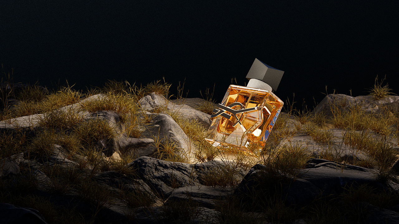 blender建模渲染全流程练习案例 2 圣罗兰香水