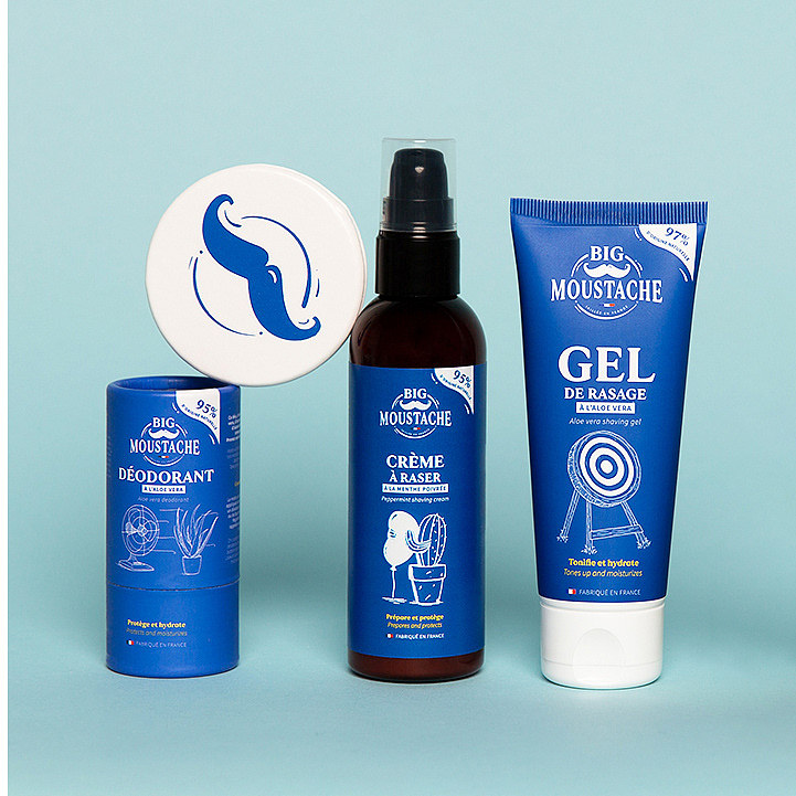 男士护肤清洁产品包装VI设计|Big Moustache|法国设计（图ZMzA0NjY3MzA0） - 包装 - 站酷设计师LiLiIoveFR原创素材 - 站酷ZCOOL