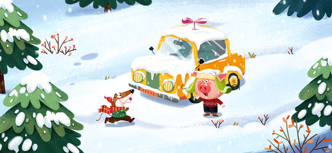 開心的一天（圖ZMzE5NzI4MzY4） - 繪本 - 站酷設計師爬行的胖鳥兒原創(chuàng)素材 - 站酷ZCOOL