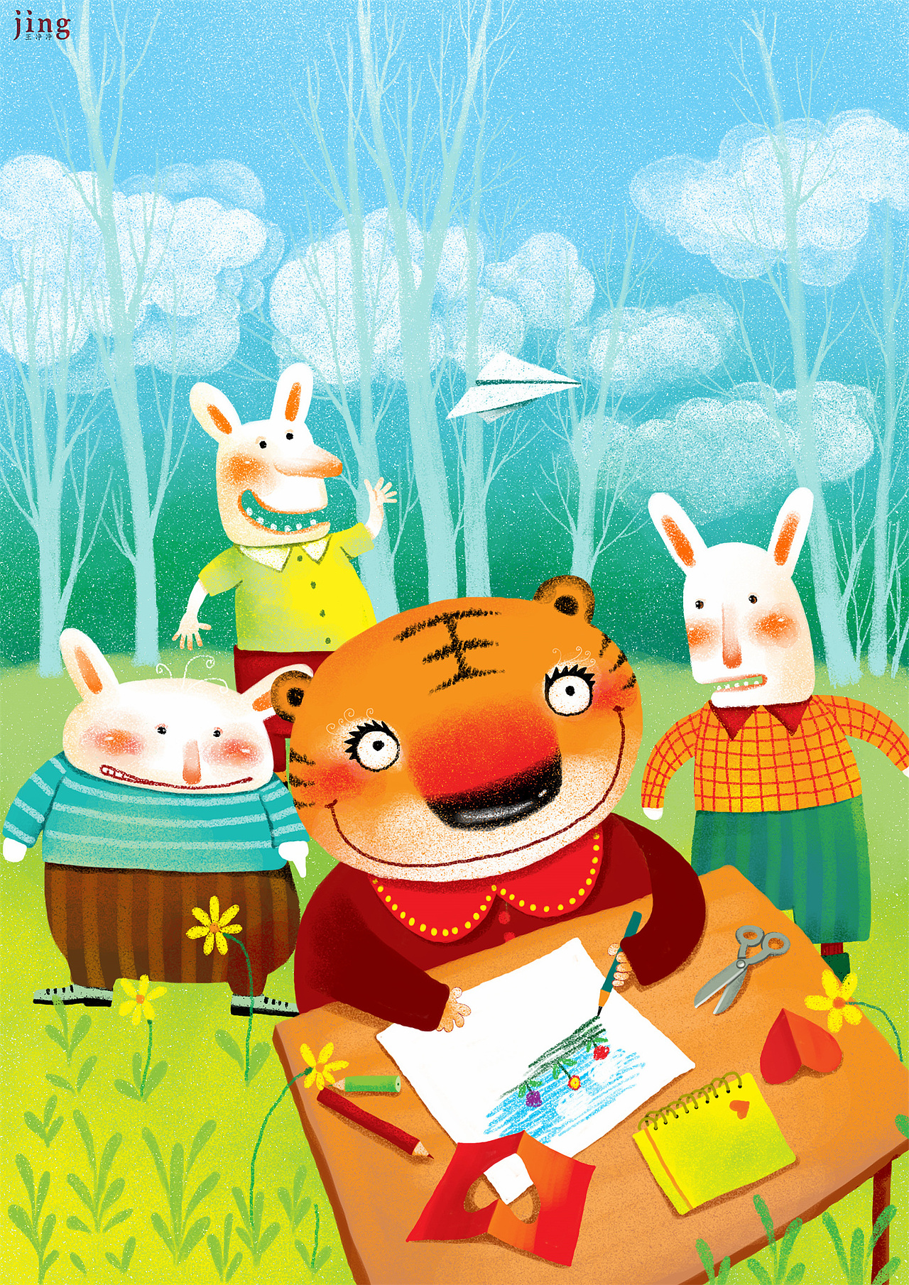 兔年插画 28幅可爱小兔子插画_画儿晴天-站酷zcool