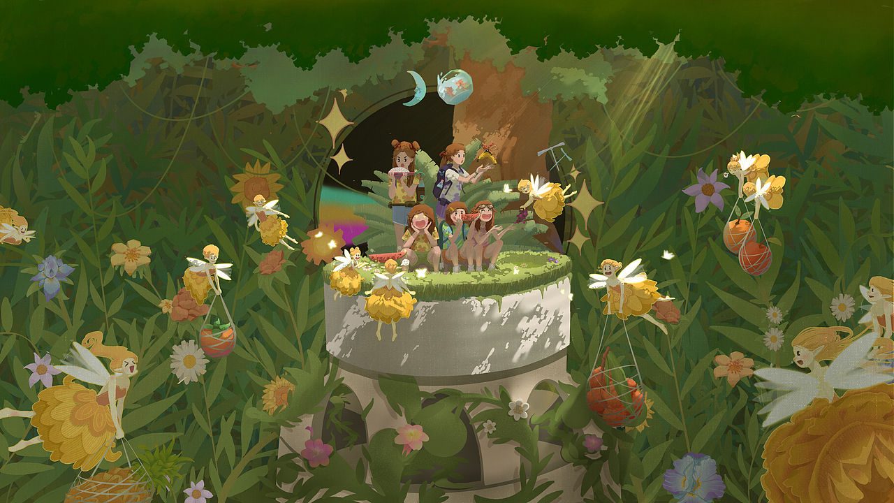 冒险路上的阳光秘境！（图ZMzYwMzMxOTIw） - 商业插画 - 站酷设计师西伯利亚猹原创素材 - 站酷ZCOOL