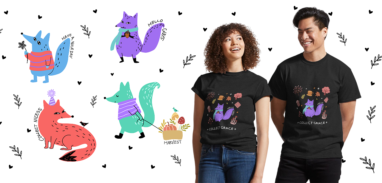 原创插画品牌设计｜收集美好--丰收季（图ZMzQ0ODY4MTA4） - 品牌 - 站酷设计师JULES朱朱原创素材 - 站酷ZCOOL