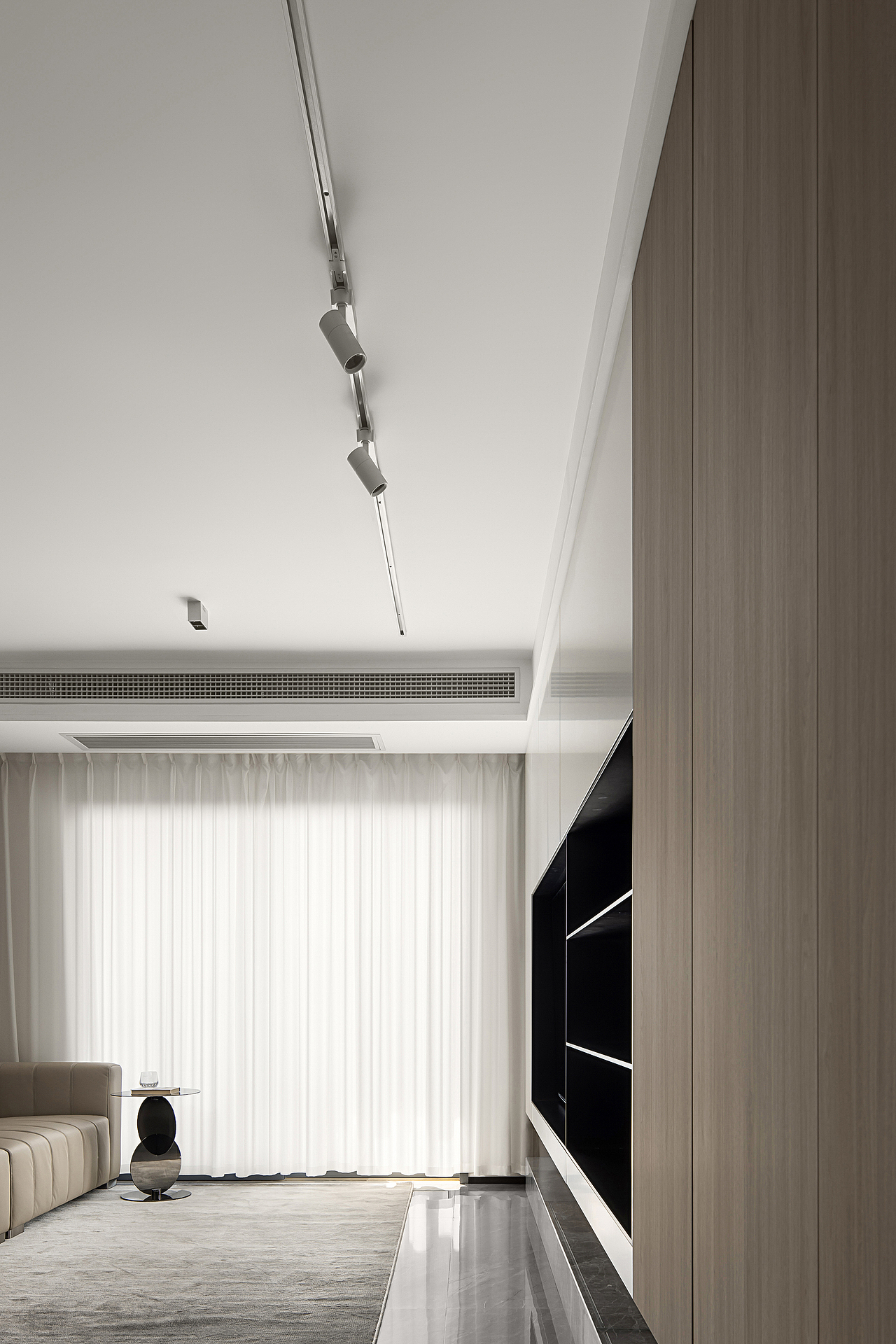 浅灰与原木设计，营造103m²三室一厅静谧感十足居所（图ZMzM0MTIzMTgw） - 家装设计 - 站酷设计师六品设计原创素材 - 站酷ZCOOL