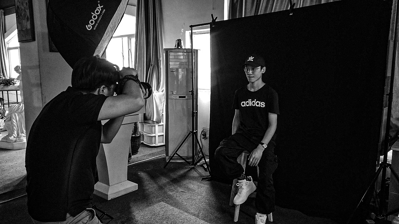 增长超人为登顶拍摄时的照片