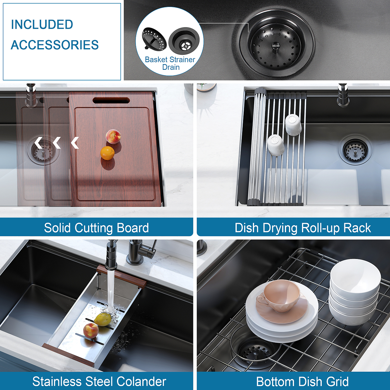 厨房水槽场景图渲染29