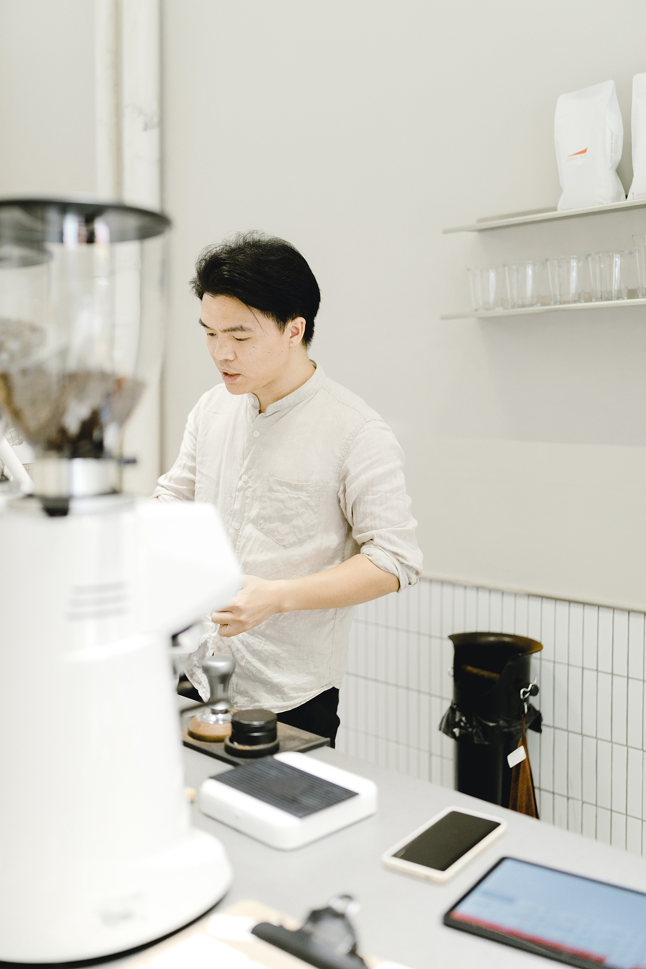 楼下新开了咖啡馆